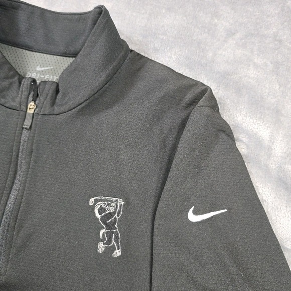 Nike UV Victory 1/4 Zip Pullover Women M Black Standard Dri Fit Golf Embroidered - Picture 4 of 10